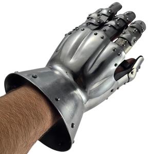 Gants gantelet médiévaux gravés gothique fantaisie Cosplay armure pour Halloween pour cadeau parfait artisanat en métal - Product Image 2