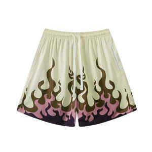 Sublimación Plain 100% Polyester Street Wear Sets Deportes Short Gym Baloncesto en blanco Malla personalizada Pantalones cortos para hombres Doble capa - Product Image 4