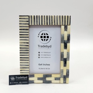 Cadre photo en incrustation d'os artisanal exquis pour une décoration intérieure intemporelle et un style intérieur élégant par Tradebyd - Product Image 6