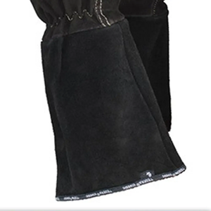 Guantes de seguridad de Soldadura Industrial de cuero de vaca de alto rendimiento Estilo liso transpirable para trabajos pesados al aire libre con antorcha - Product Image 2