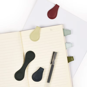 Marcapáginas magnéticos <span class=keywords><strong>de</strong></span> cuero coloridos personalizados al por mayor, marcadores <span class=keywords><strong>de</strong></span> página hechos a mano, marcapáginas - Product Image 1