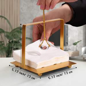 Servilletero de acero inoxidable hecho a mano para el hogar, jardín, dormitorio, habitación de invitados, sala de estar, mesa de comedor, restaurante, Bar - Product Image 3