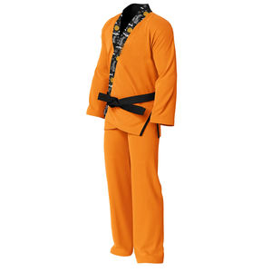 Color naranja negro hecho a mano logotipo personalizado impresión más nuevo producto lavable a máquina arte marital sublimación Jiu Jitsu uniforme - Product Image 4