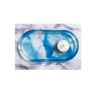 Bandeja de resina de esquina redonda con forma rectangular para casa u Hotel, bandeja de servicio de resina de la mejor calidad, diseño moderno, lo último en oferta - Product Image 1