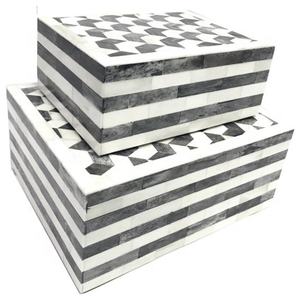 Boîte à bijoux décorative artisanale en os rayé, vente en gros, boîte artisanale fantaisie, boîte de haute qualité, tendance aux États-Unis - Product Image 6