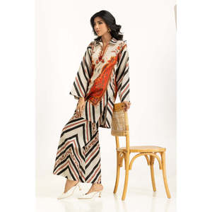 Conjunto de 2 Piezas IPST-55040 Bohemian Cross Slub con Estampado, Shorts de Crepé para Primavera/Verano, Tallas XS a 3XL - Product Image 6