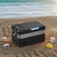35L/45L 12V Réfrigérateur Congélateur Mini Réfrigérateur à Batterie avec Compresseur pour Voyage Camping Pique-nique Activités de Plein Air