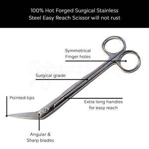 Durable Stainless Steel Toenail <b>Cuticle</b> <b>Scissor</b> for Professional Nail Care and Grooming in Salon and Home Use - Product Image 3