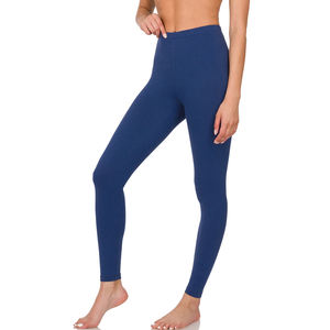 Leggings de Cintura Alta para Mujer, Hechos a Medida al por Mayor, Spandex/Poliéster Elástico, Antibacterianos, Sin Costuras, Pantalones de Yoga Sólidos - Product Image 4