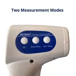 Metravi FIR2 Non Contact Infrared <b>Body</b> <b>Thermometer</b> Handheld Digital Temperature Gun <b>for</b> Fast Accurate Readings - Product Image 5