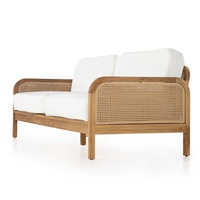 Moderno al aire libre ratán teca sillón sofá para jardín y hoteles Patio o parque muebles de estar
