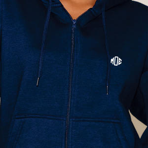 Sudaderas con Capucha Extra Grandes para Mujer, Cierre de Cremallera, Ajuste Holgado, Felpa de Algodón, Logotipo Personalizado, Proveedor de Ropa Urbana de Marca Privada para Sudaderas de Mujer - Product Image 3