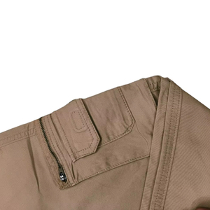Pantalon long cargo 100% coton pour homme anti-rides style travail pantalon de survêtement baggy taille moyenne coupe ample lavage coloré techniques froissées - Product Image 6