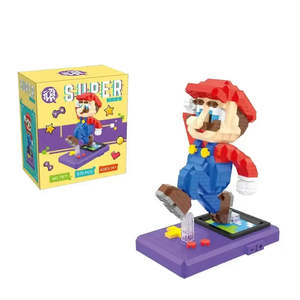 Micro-blocs Super Mario Yoshi en plastique ABS, modèle de dessin animé DIY, jouet éducatif pour filles, cadeau idéal - Product Image 2