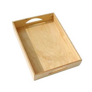 VENTE CHAUDE PLATEAU À FRUITS EN BOIS NATUREL CUISINE PLATEAU DE SERVICE DÉCORATIF FORME RECTANGULAIRE DESIGN CLASSIQUE PLATEAU DE SERVICE - Product Image 6