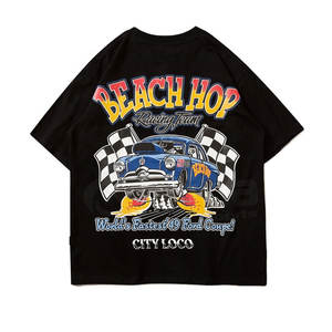 Nuevo diseño de camisetas estampadas Puff para hombre 100% algodón de talla grande al por mayor - Product Image 2