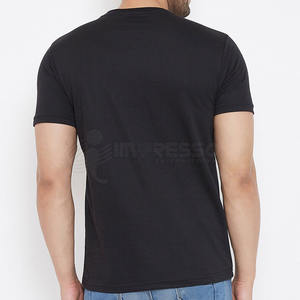 Camiseta con estampado liso teñido para hombre Ropa informal cómoda 100% algodón Tallas grandes Diseño personalizable Logo Manga corta - Product Image 4