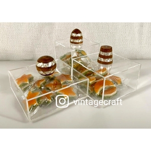 NEW MOTHER PEARL INLAY <b>CHOCOLATE</b> SERVING TRADITIONAL <b>RAMADAN</b> GIFT GULF UAE QATAR KUWAIT SAUDI ARABIA VINTAGE CRAFT ANIMAL - Product Image 4