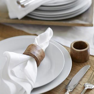 Porte-serviette en bois d'acacia fait à la main de meilleure qualité et design pour restaurants, cuisine et maison - Product Image 4