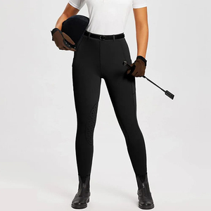 Pantalones personalizados de fábrica, pantalones antideslizantes para montar a caballo, mallas ecuestres deportivas para mujer - Product Image 6