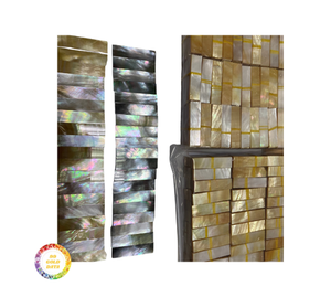 El más vendido, chapa de concha de mar cruda ecológica, incrustaciones de perlas Madre, artesanías naturales pulidas para decoración del hogar, varios tamaños - Product Image 1