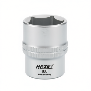 Hazet 1/2'' 6-Point Square <b>Socket</b> with Traction Profile and Knurling - Product Image 2
