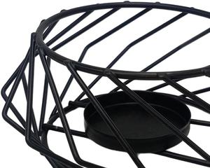 Design géométrique Couleur noire Porte-bougie stable et durable Vente à chaud Bougeoir décoratif pour la maison Améliore l'ambiance - Product Image 2