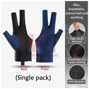 Venta al por mayor antideslizante 3 dedos guantes de pesca envío rápido OEM transpirable tiro con arco guantes medio dedo estilo envío rápido - Product Image 2