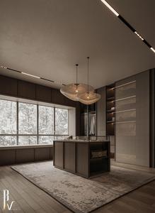 Sistema de Armario Vestidor Moderno de Lujo Personalizado en Madera Maciza con Puertas Corredizas para Dormitorio de Hotel - Diseño de Montaje en Pared - Product Image 5