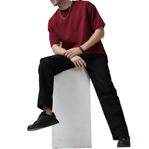 Camiseta Extra Grande para Hombre, OEM al por Mayor, Logotipo Personalizado, Algodón Liso, Manga Corta, Talla Grande, para Ropa Urbana Moderna - Product Image 4