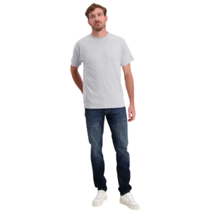 Trendy Vintage Gradient Color Denim Slim Fit Jeans para hombres Loose Fit Rivet Detail Pantalones - Product Image 2