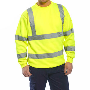 Sudaderas de seguridad más vendidas de alta visibilidad Trabajo Hi Vis Alta calidad Hi Vis Trabajo DE SEGURIDAD Sudadera reflectante de manga larga - Product Image 5