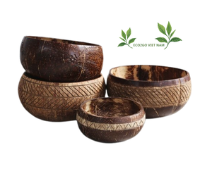 Precio barato en verano de 2025 de Eco2go Vietnam/Cuencos de helado de cáscara de coco reutilizables ecológicos hechos a mano 100% - Product Image 5