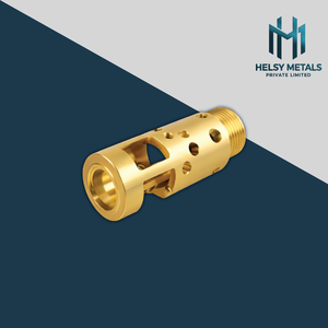 Cuerpo de Válvula de Latón Duradero, Carcasa Cilíndrica Roscada Externa Mecanizada VMC para Sistemas de Conexión Hidráulicos y Mecánicos - Product Image 2