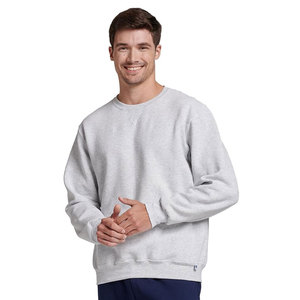 Tissu polaire gris pour l'extérieur Saison d'hiver Plain Full Sleeves Mens Round Neck Sweatshirts - Product Image 5