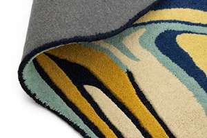 Tapis créatifs 100% laine pure Tapis modernes Chem Tapis Inde Design artisanal personnalisé Tapis tuftés à la main Antidérapant Écologique - Product Image 3