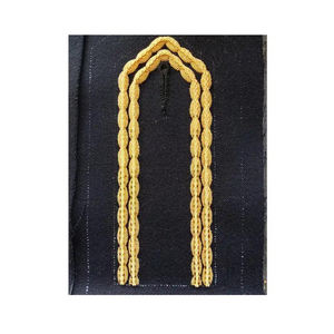 Patch de gorget brodé à la main avec boucle en laiton et bouton en laiton - Product Image 3