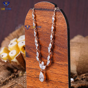 12,47 TDW Pear & Marquise Cut Diamond White Gold Necklace de Labstone / Brilliance Beyond Compare/Color DE LA EF-VS - Product Image 2