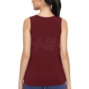 Débardeurs décontractés respirants pour femmes avec logo frontal – Tenue de sport élégante et de haute qualité, écologique, au meilleur prix - Product Image 2