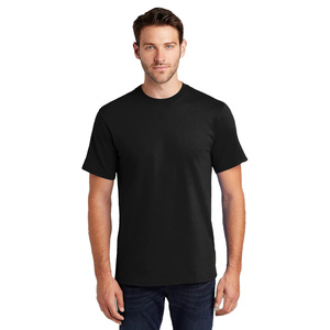 Camiseta hecha con tela suave para comodidad durante todo el día, camiseta clásica de cuello redondo, color sólido, básica para el día a día, top de algodón. - Product Image 4