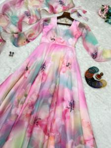 ผ้าเครปคอกลมผ้าเรยอนสำหรับผู้หญิงยาวขนาดใหญ่พิเศษพิมพ์ลายดอกไม้งานเย็บปะแฟชั่นใหม่ฤดูร้อน2024 - Product Image 4