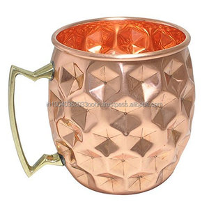 Tazas de mula de cobre de lujo modernas para artículos para beber, tamaño personalizado martillado y Chapado en cobre liso sólido y puro para exportación - Product Image 6