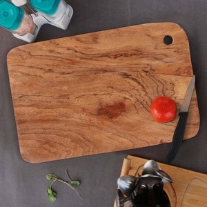 Ensemble de planches à découper en bambou avec poignées, lot de 2, écologiques, compatibles lave-vaisselle, planches à charcuterie pour viande, fromage, pain - Product Image 1