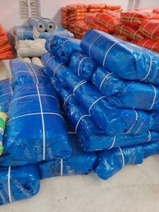 Lona de PE azul virgen súper fuerte, tela de lona azul virgen superduradera, lona virgen pe - Product Image 6