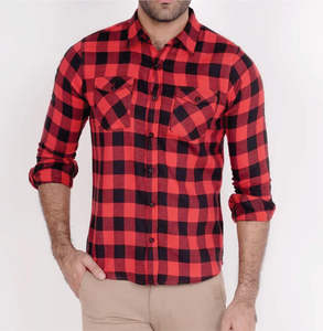 2023เสื้อเชิ้ตผ้าสักหลาดแขนยาวผ้าคอตตอนระบายอากาศของผู้ชายทรงสตรีทสไตล์ตะวันตกไซส์ใหญ่พิเศษกำลังมาแรง - Product Image 1