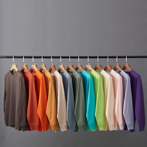 Sweat-shirt uni en coton 100% 250 GSM de haute qualité, poids lourd, col rond, unisexe, pour femmes et hommes - Product Image 1