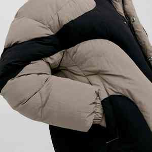 Trending Customized Color Waterproof Safari Stand Collar Front Puffer Jacket with Polyester Fiber Filling Winter - Product Image 2