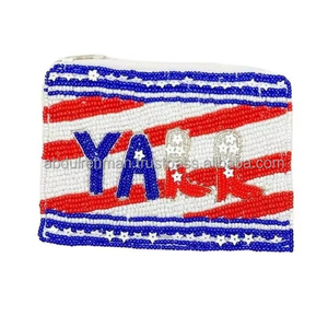 Pochette à monnaie vintage faite à la main avec perles en gros à la mode dame Style meilleur ami cadeau fête faveurs fête des mères porte-monnaie - Product Image 1