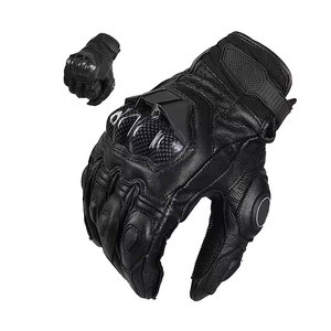 Guantes de moto de cuero con pantalla táctil, protectores de manos de seguridad para exteriores, cómodos guantes de moto - Product Image 4