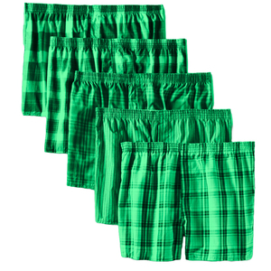 100% algodón tejido ligero Yearn Dyed hombres bóxer personalizado ajuste suelto cómodo desgaste varios colores pantalones cortos de cintura elástica ligera. - Product Image 2